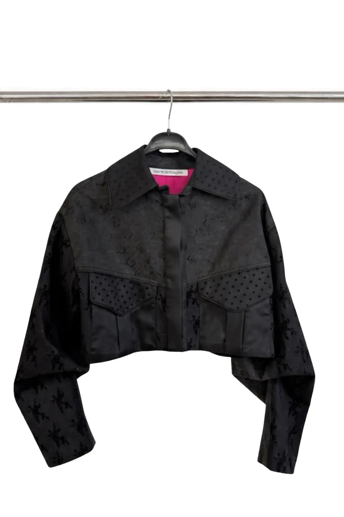 Brocade And Jacquard Mixed Jacket With Tulle Detail - Studio183