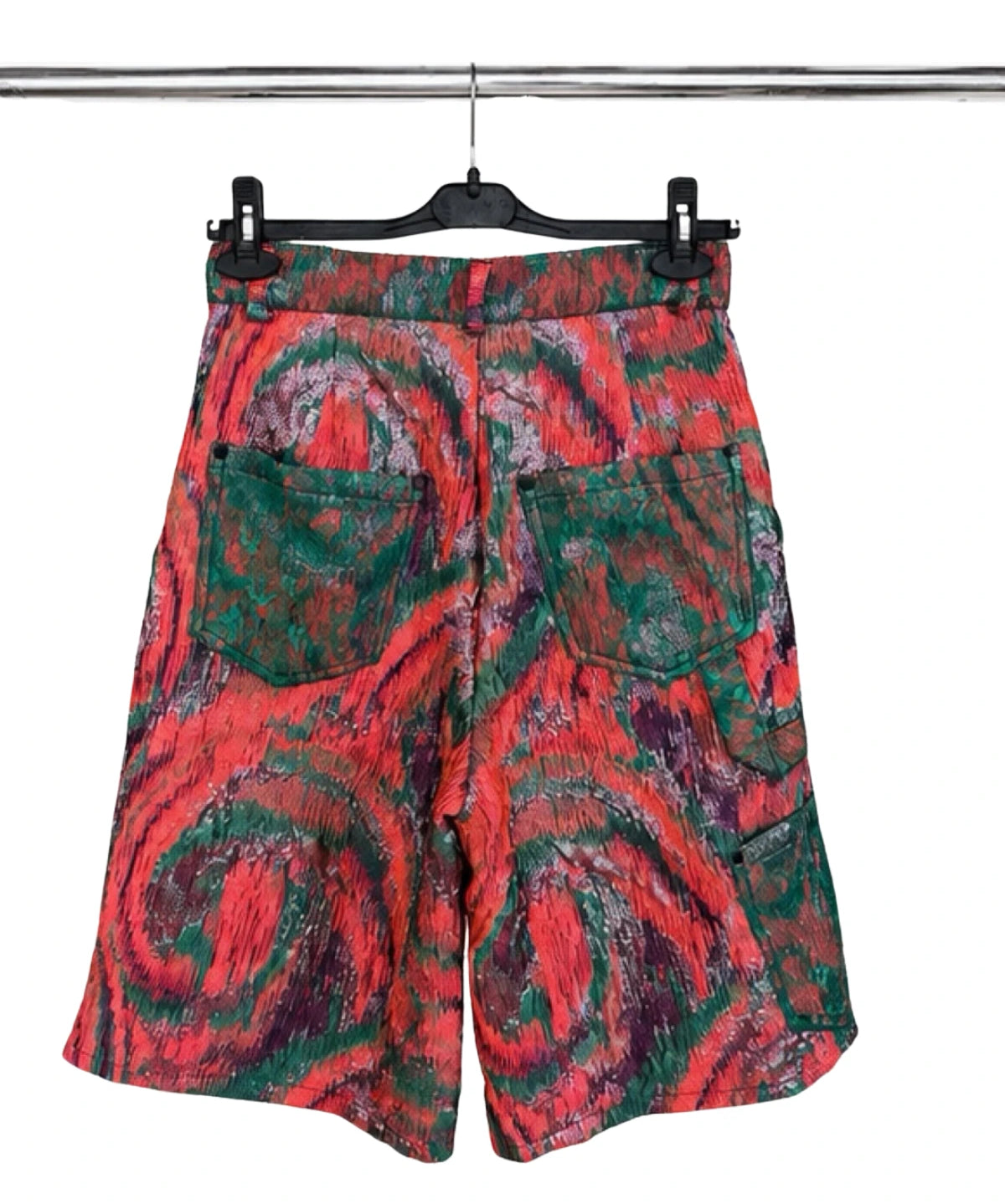 Brocade Worker Pants With Lace Details - Studio183