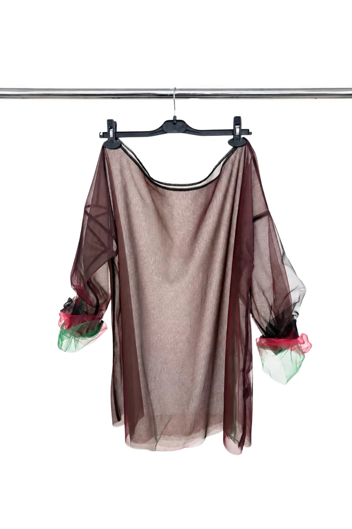 Layered Oversized Tulle Tunic - Studio183