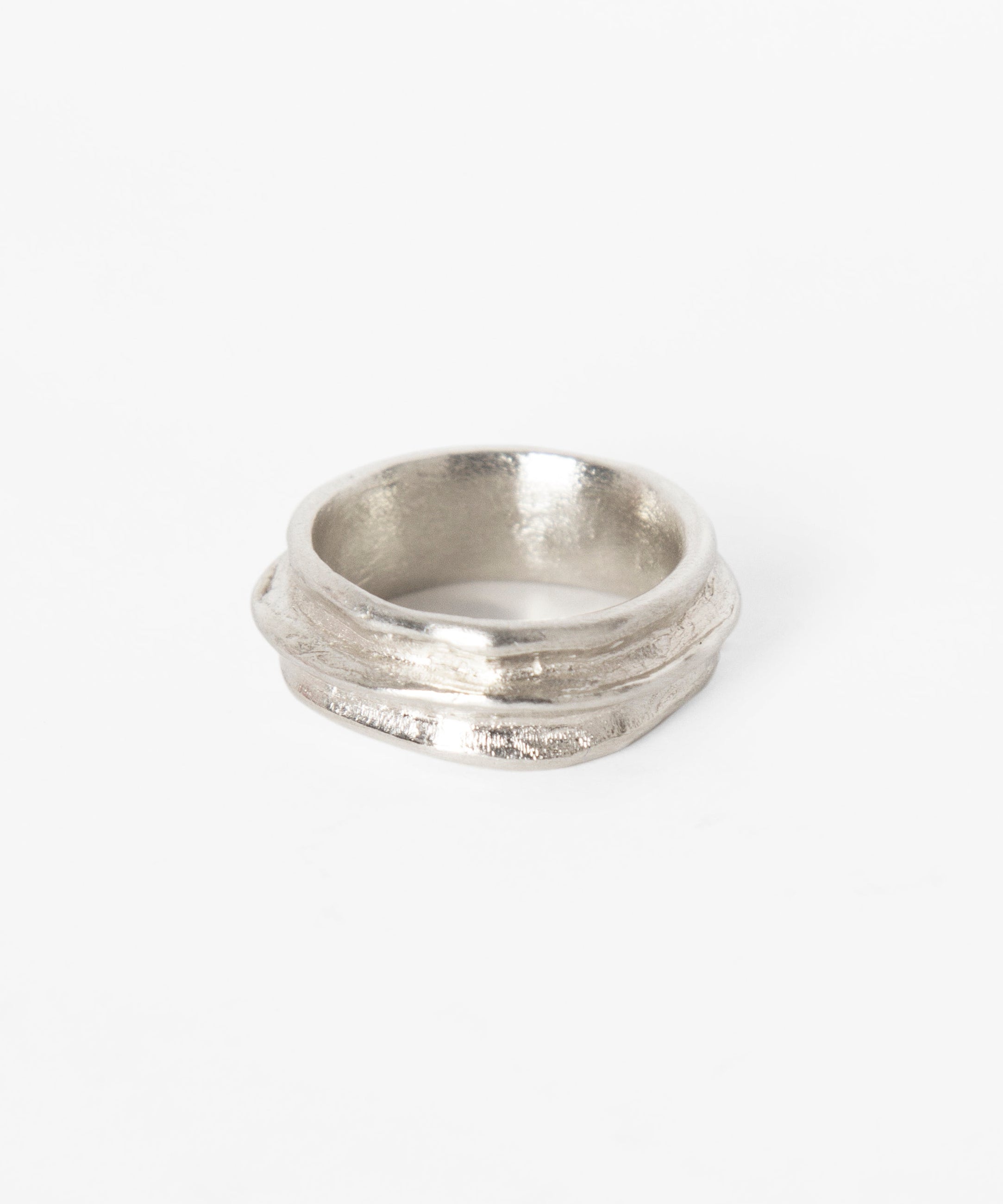 Carved Irregular Lines Ring - Studio183