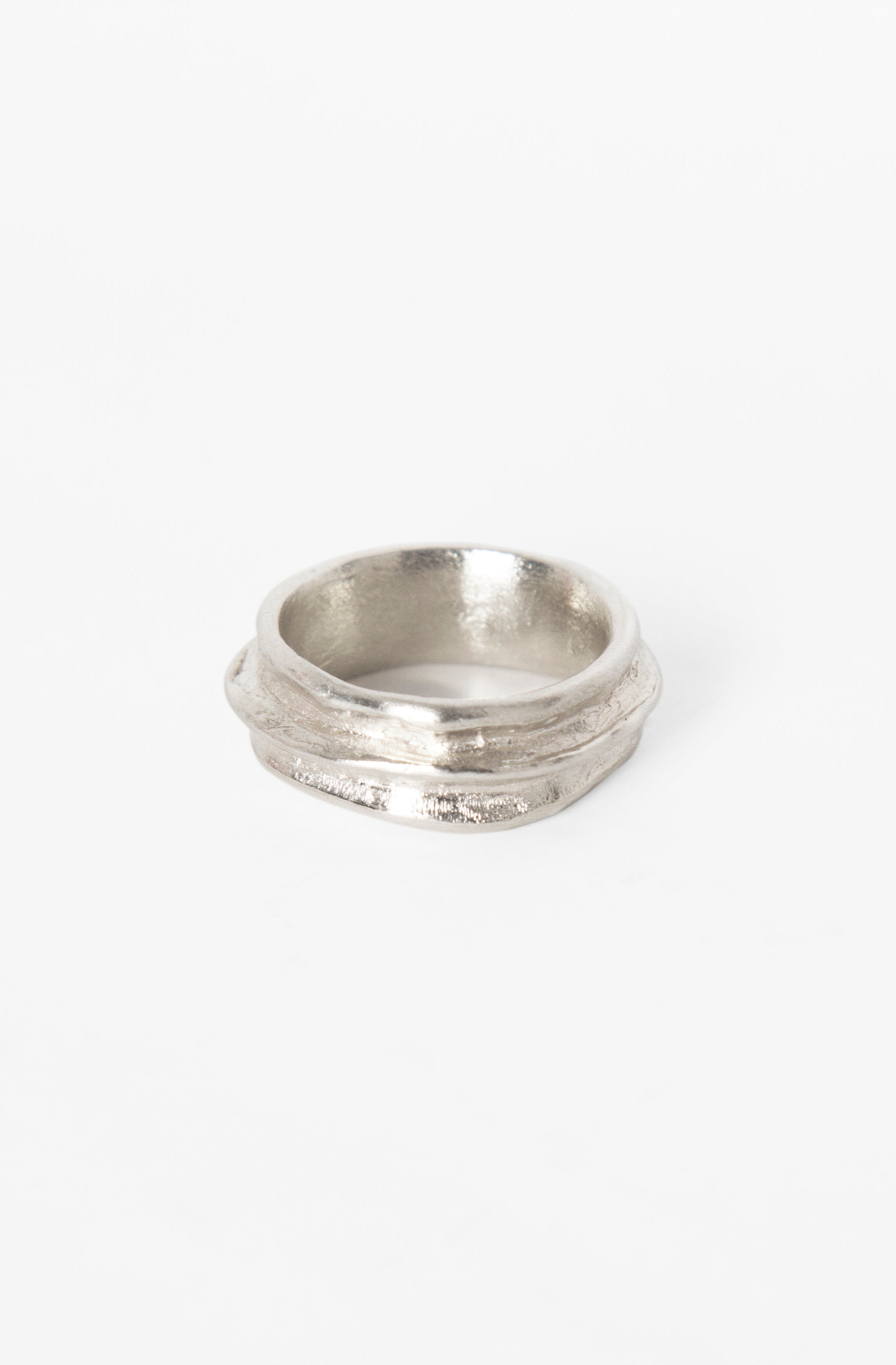 Carved Irregular Lines Ring - Studio183