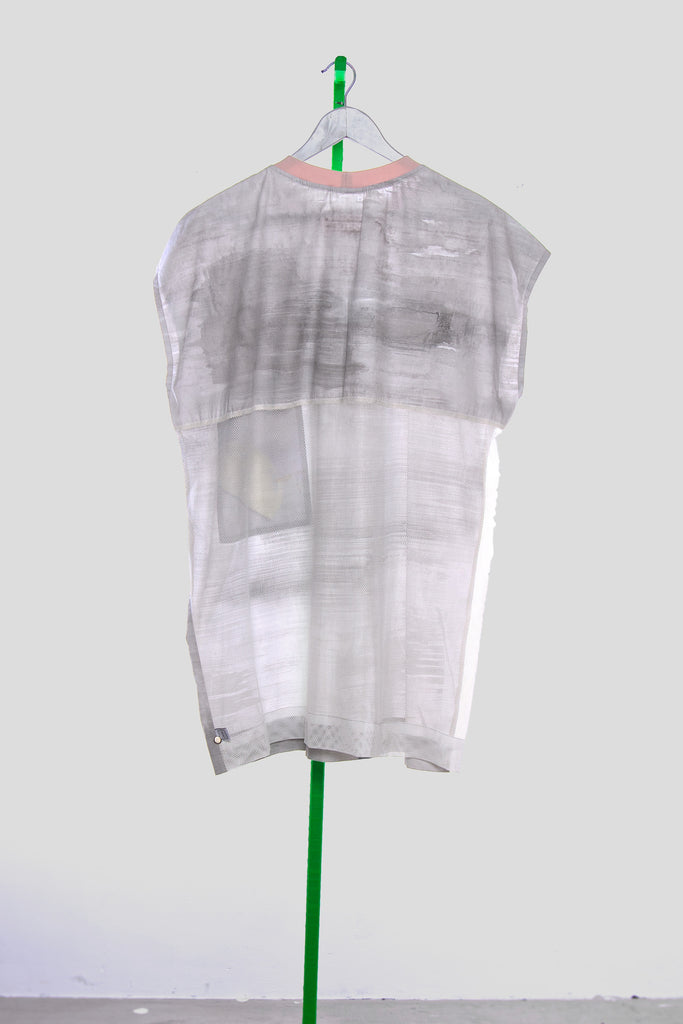 A.ACHAT SHIRT MESH PAINTED WITHOUT SLEEVES