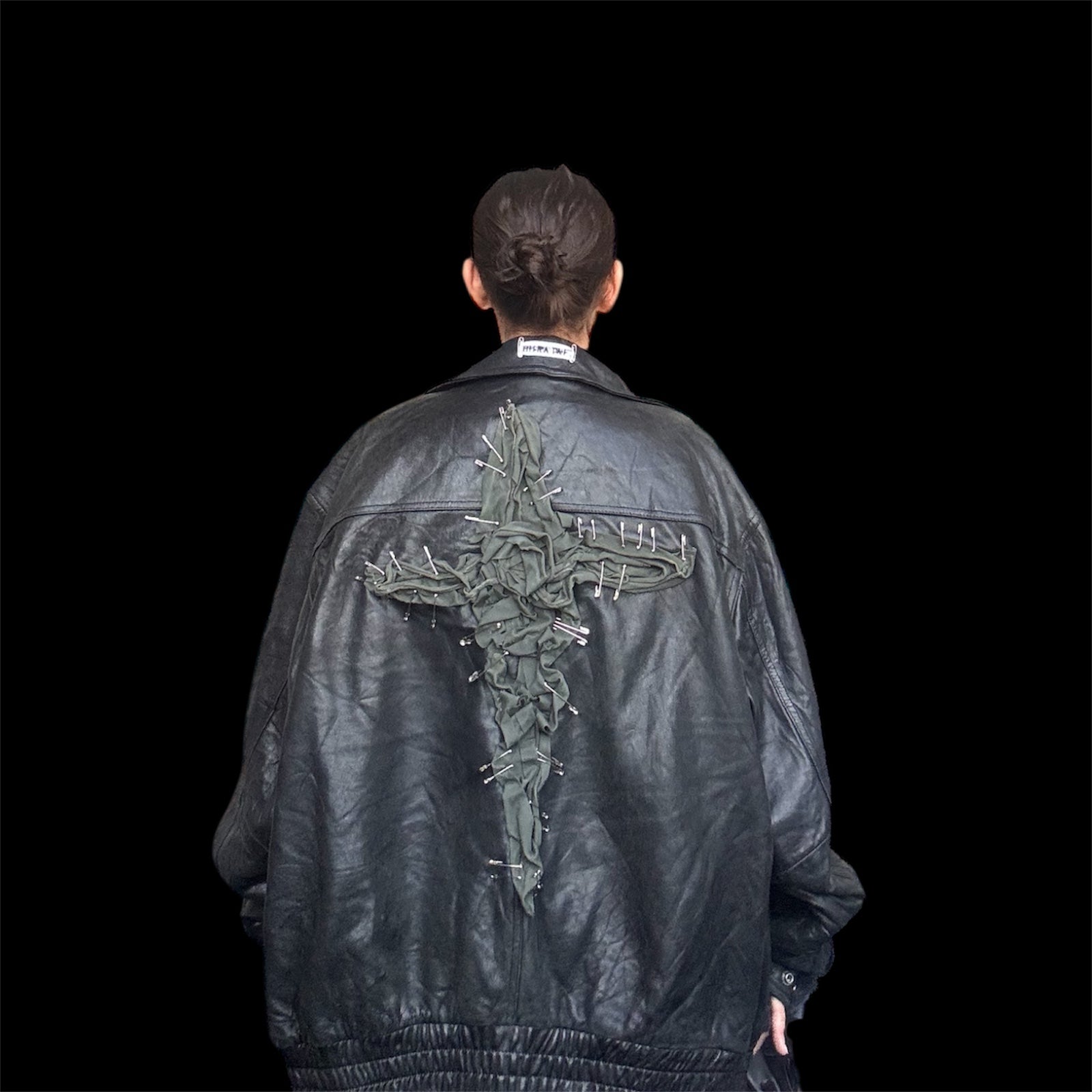 Leather Jacket - Khaki Cross - Studio183