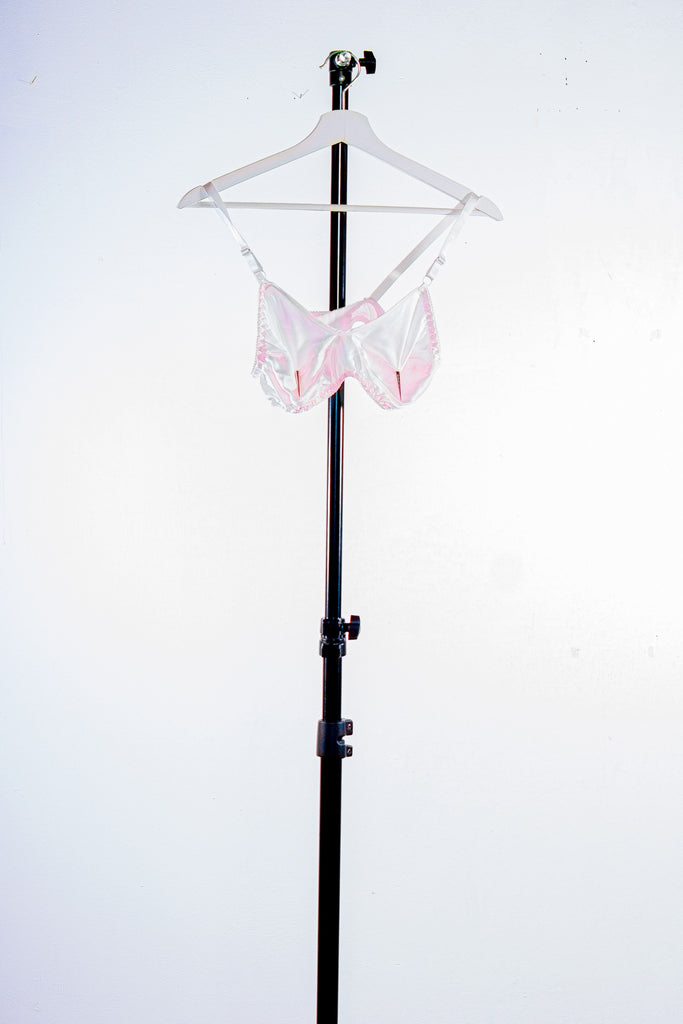 FINNISH NATIONAL ROMANCE MUSEUM SPIKE PIERCING SILK BRA