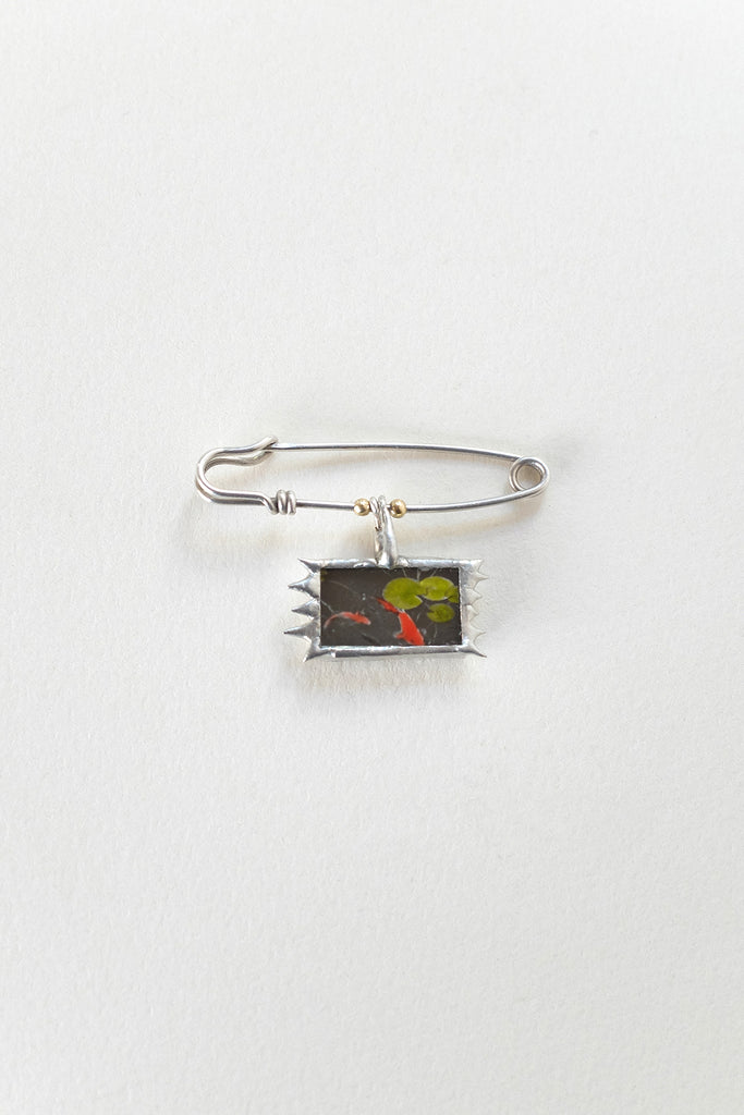 RED FISH Brooch