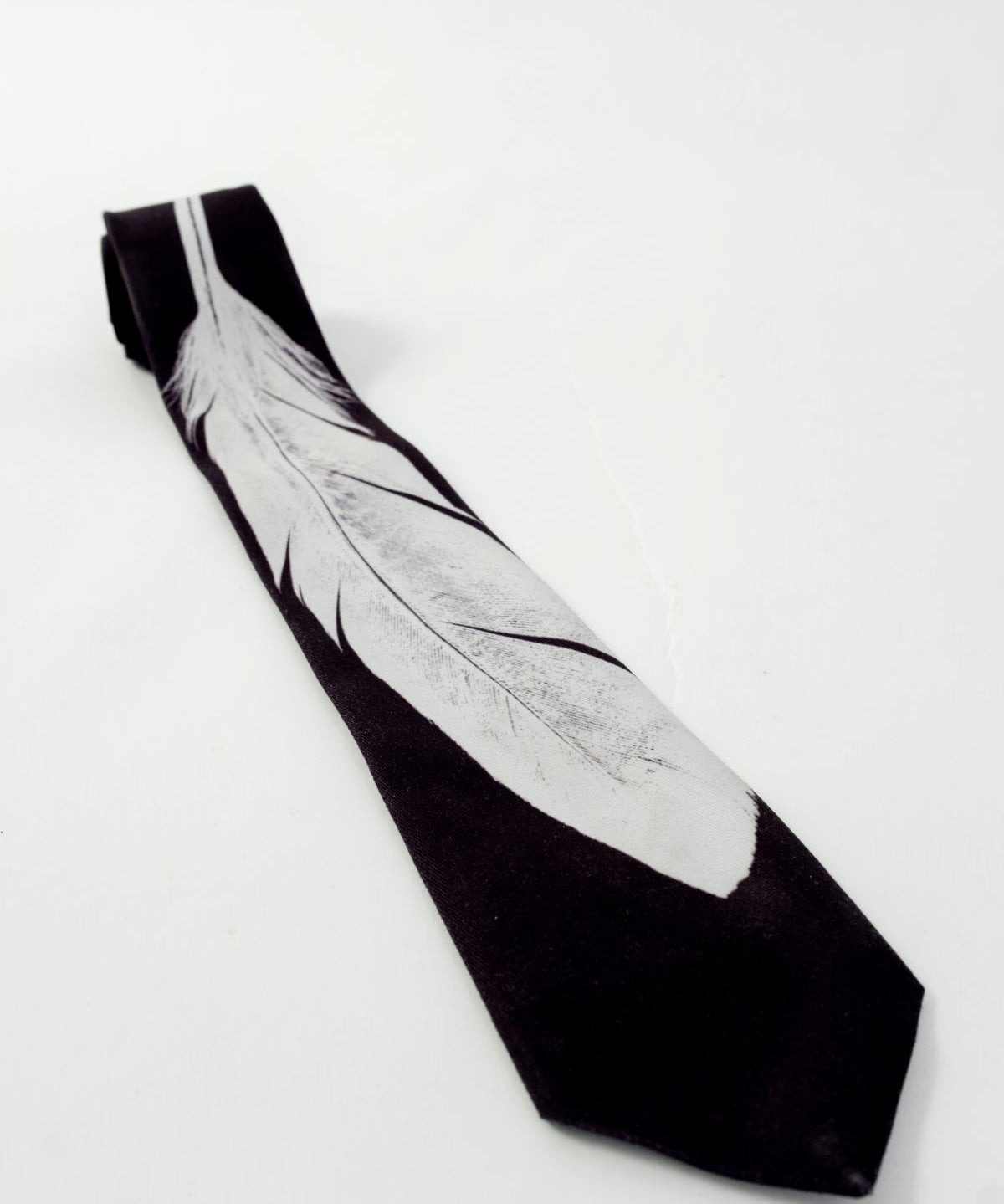 Raven Feather Print Tie - Studio183