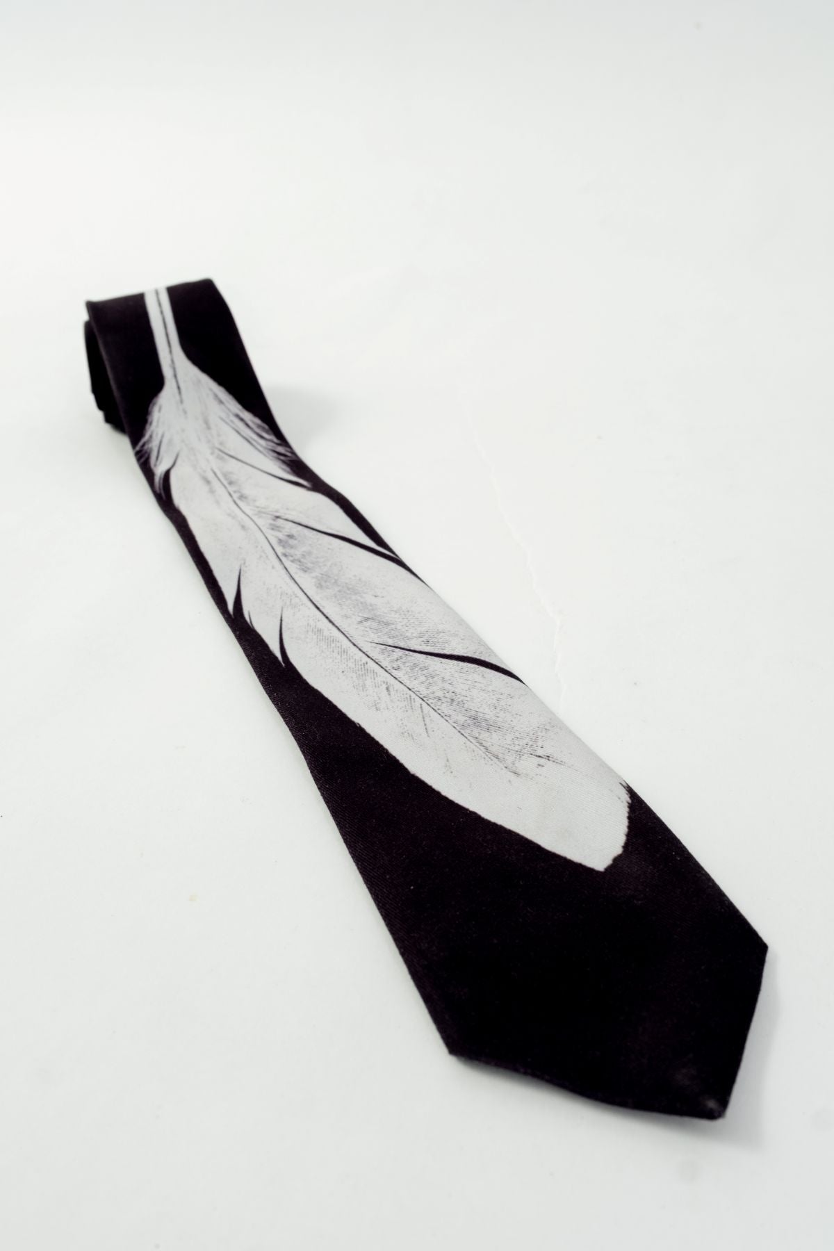 Raven Feather Print Tie - Studio183