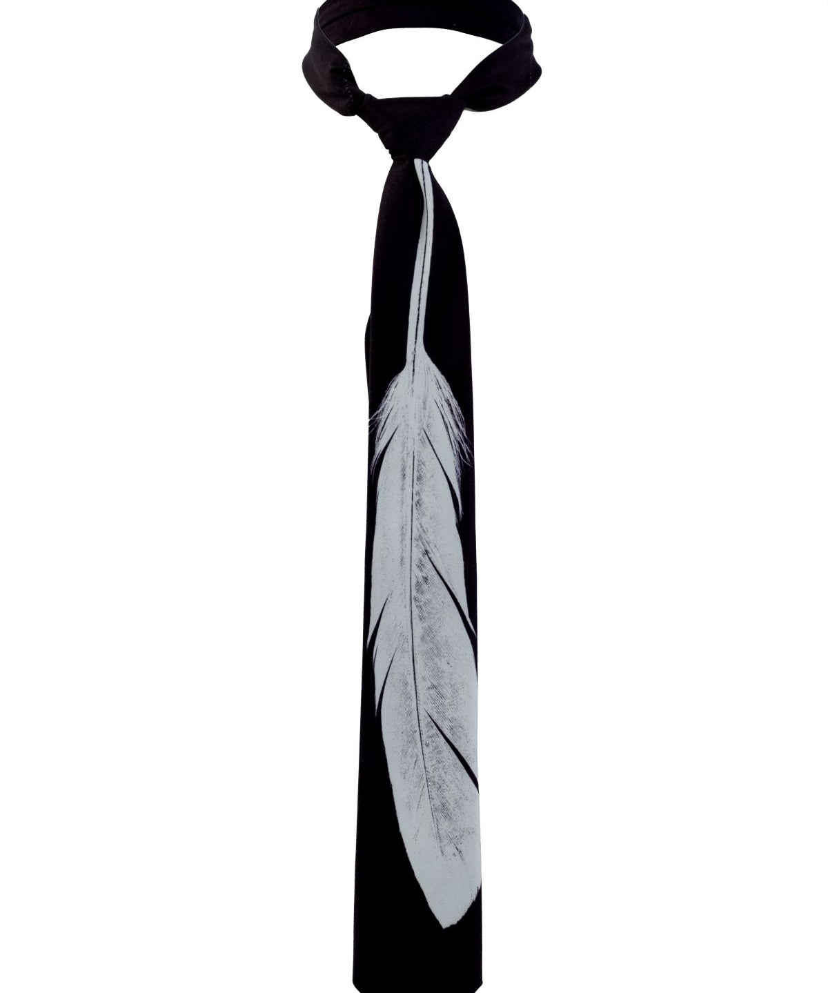 Raven Feather Print Tie - Studio183