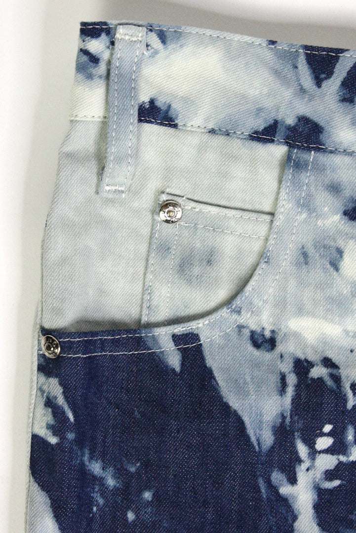 Speckled Acid Straight Fit Denim Jeans - Studio183