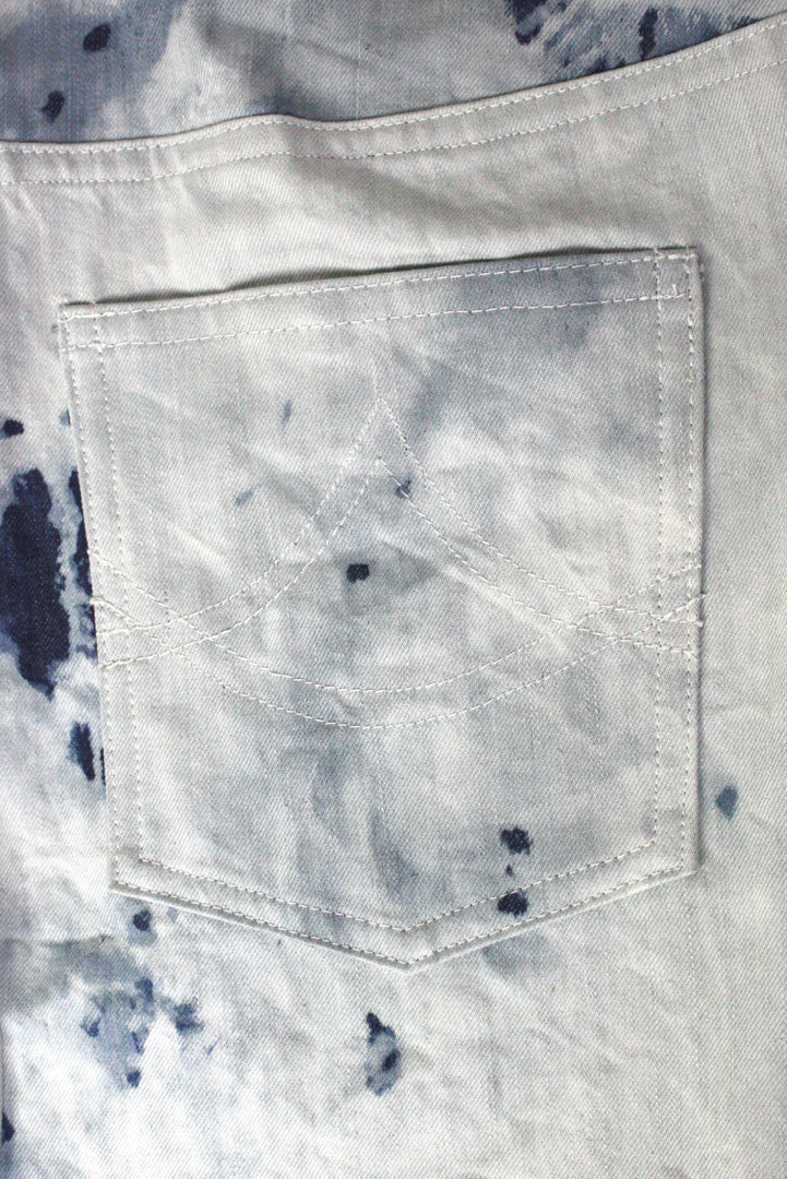 Speckled Acid Straight Fit Denim Jeans - Studio183