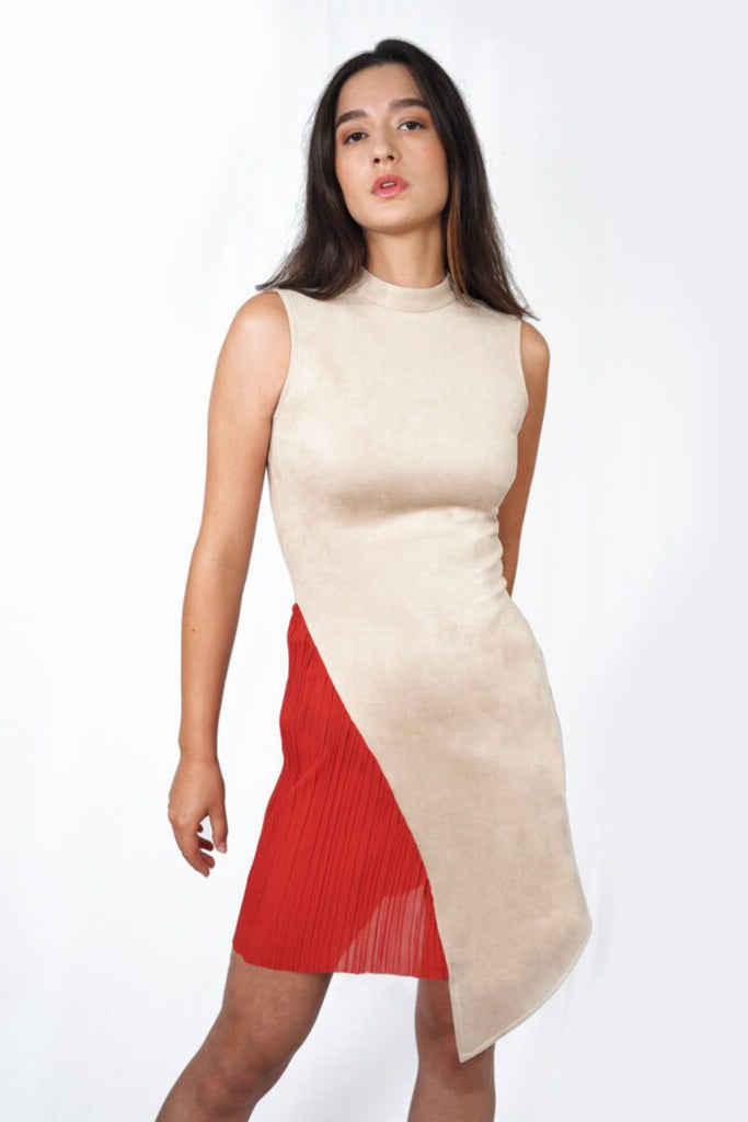 CIPANGO PARIS BEIGE NANA DRESS