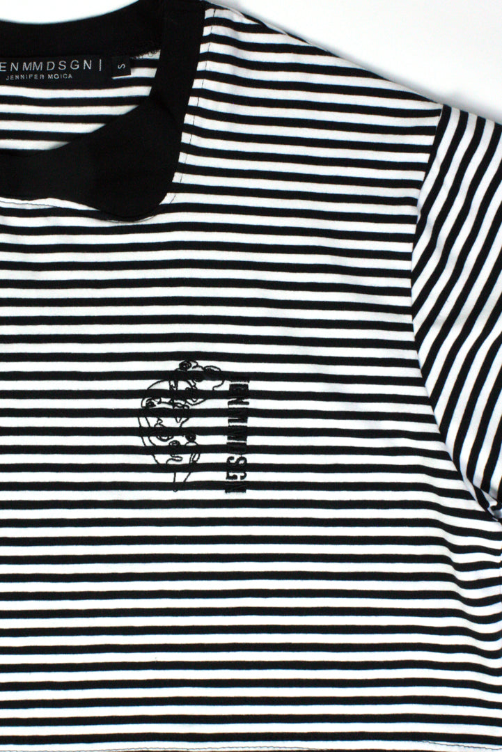 Striped Venice Crop T-Shirt - Studio183