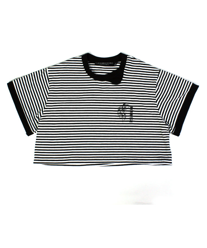 Striped Venice Crop T-Shirt - Studio183