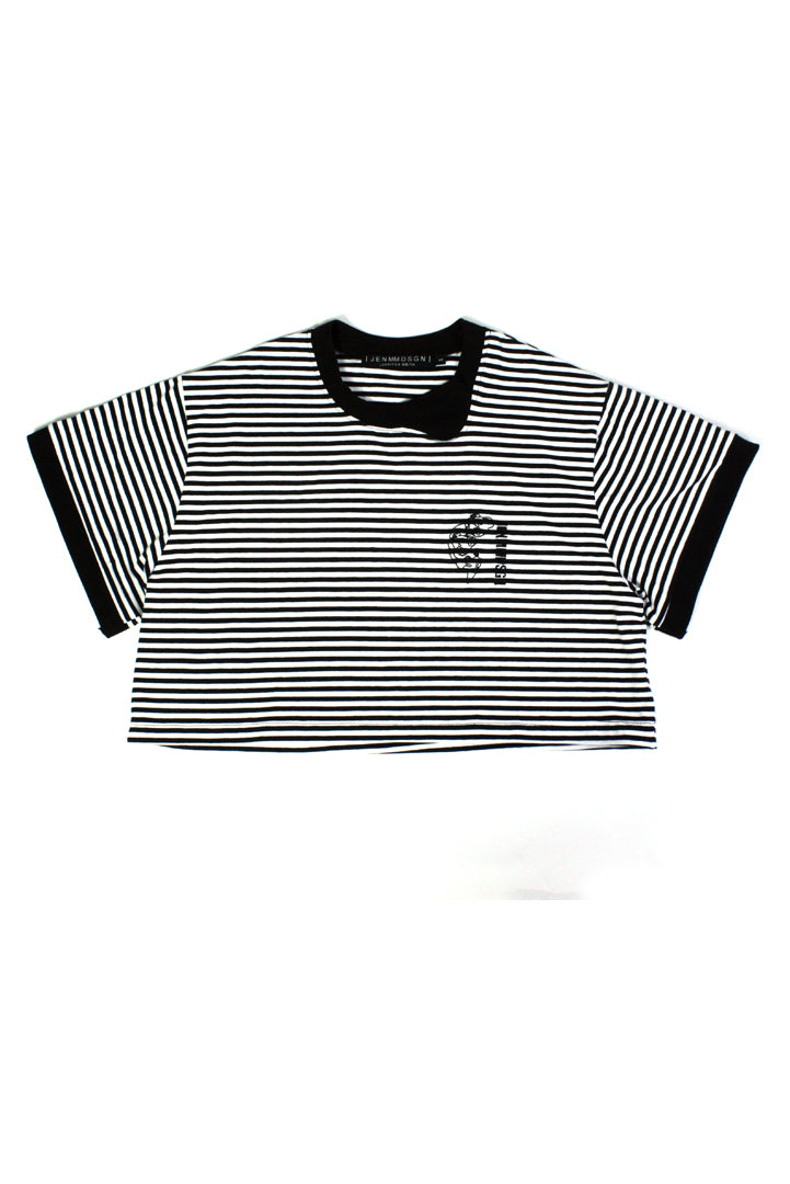 Striped Venice Crop T-Shirt - Studio183