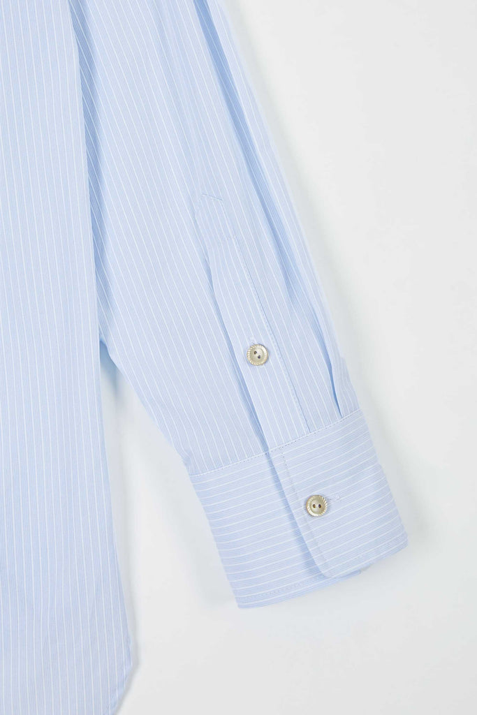 Rope detailed striped shirt