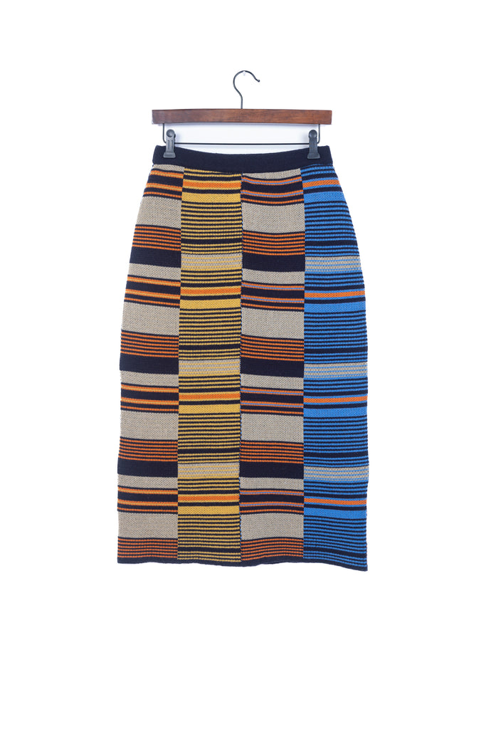 Stripes Midi Skirt