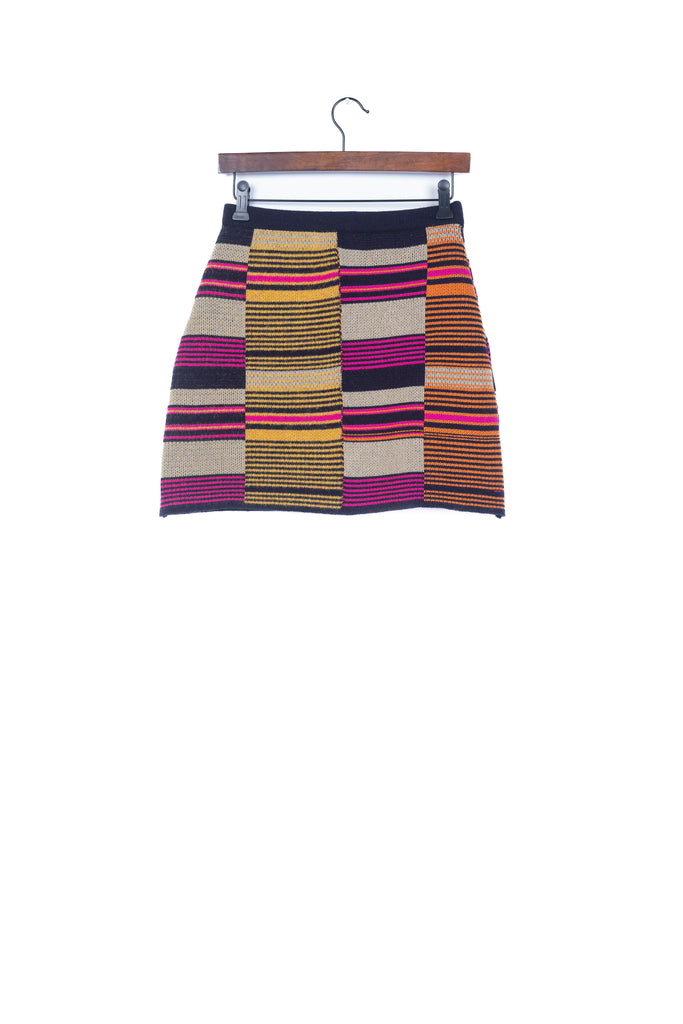 Stripes Mini Skirt