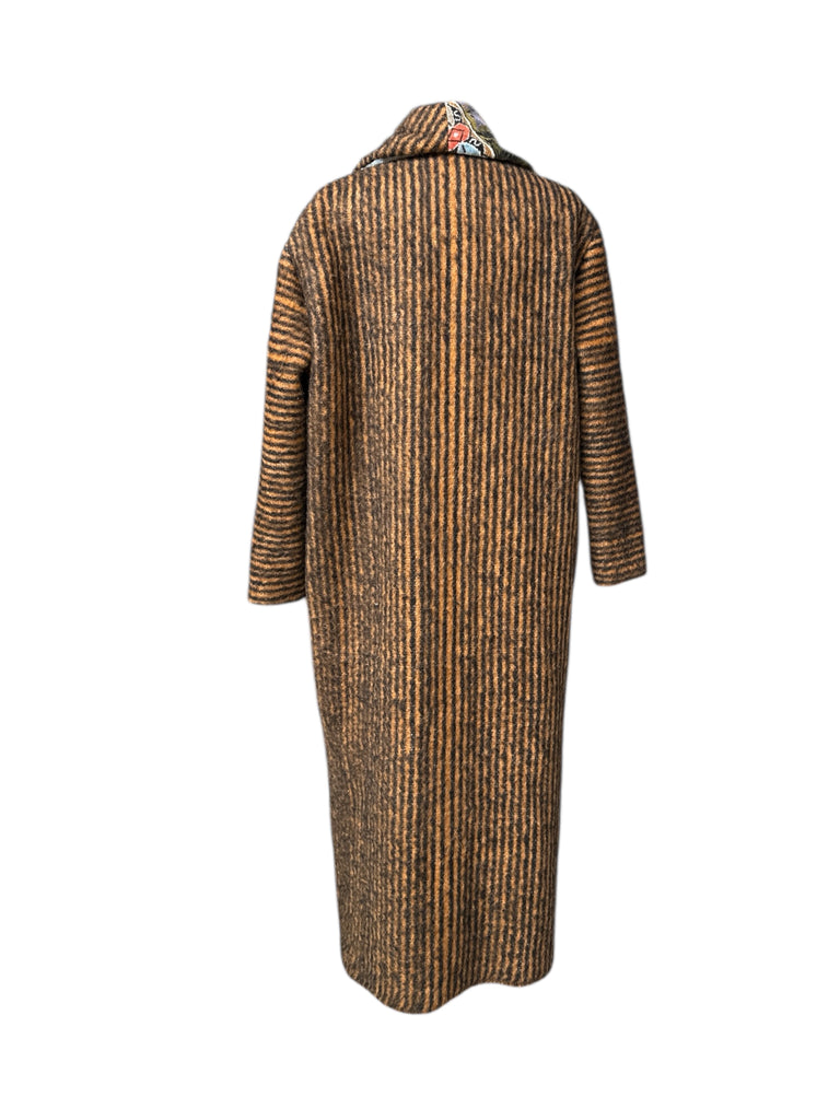 STRIPEY TAPESTRY COAT