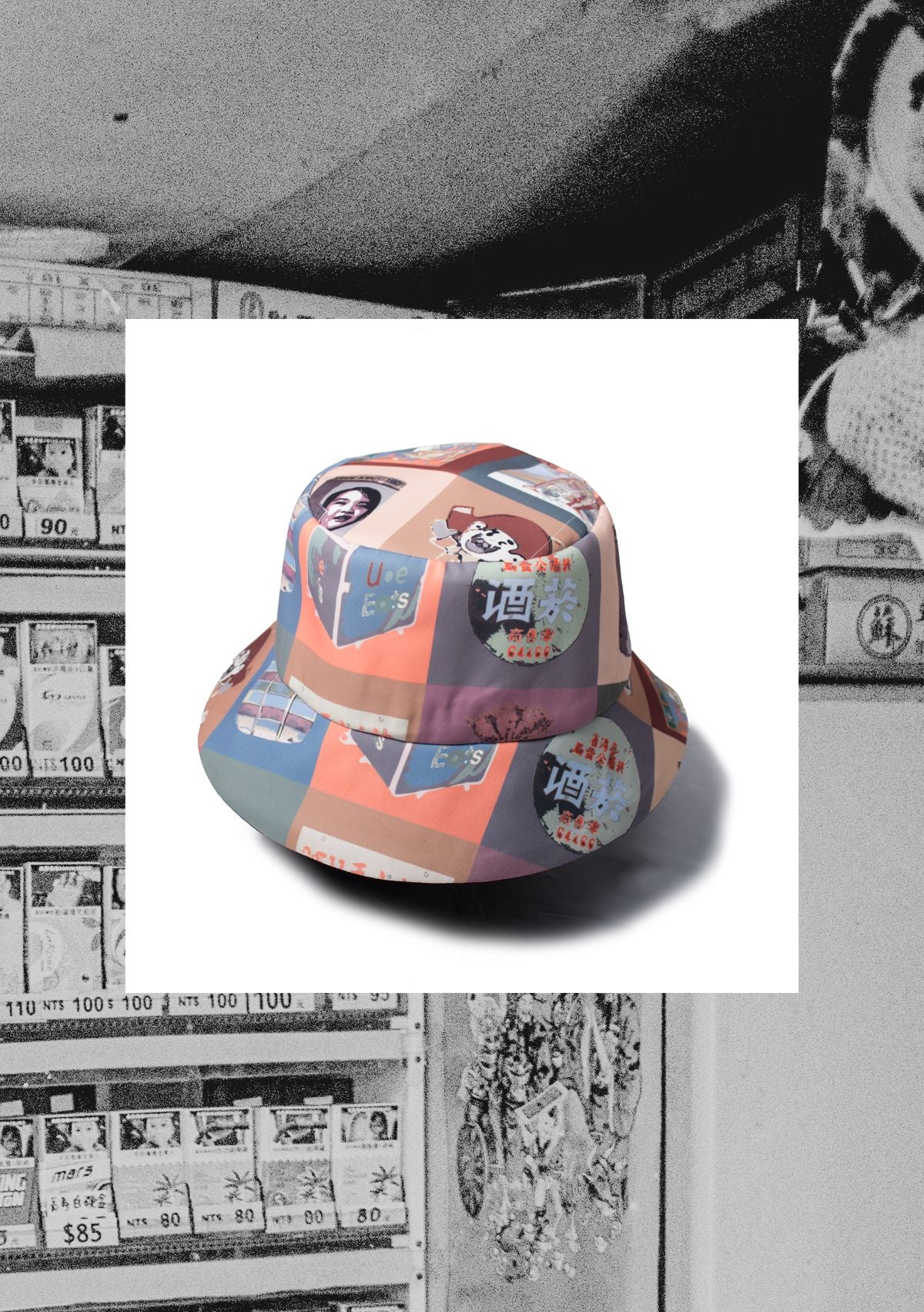 Double Wear Retro Printing Fishmen's Hat - Studio183