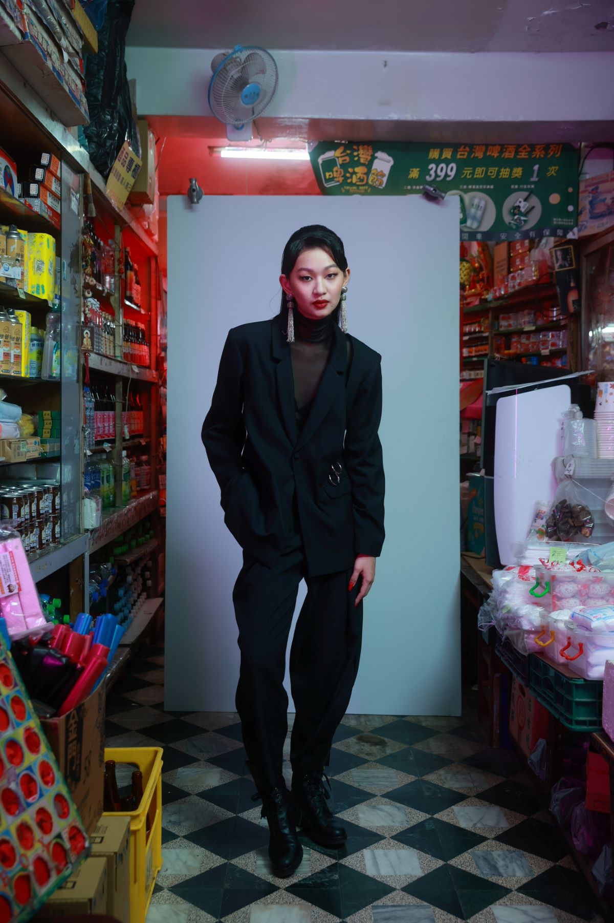 Deconstructed-Shoulder Grunge Style Suit - Studio183