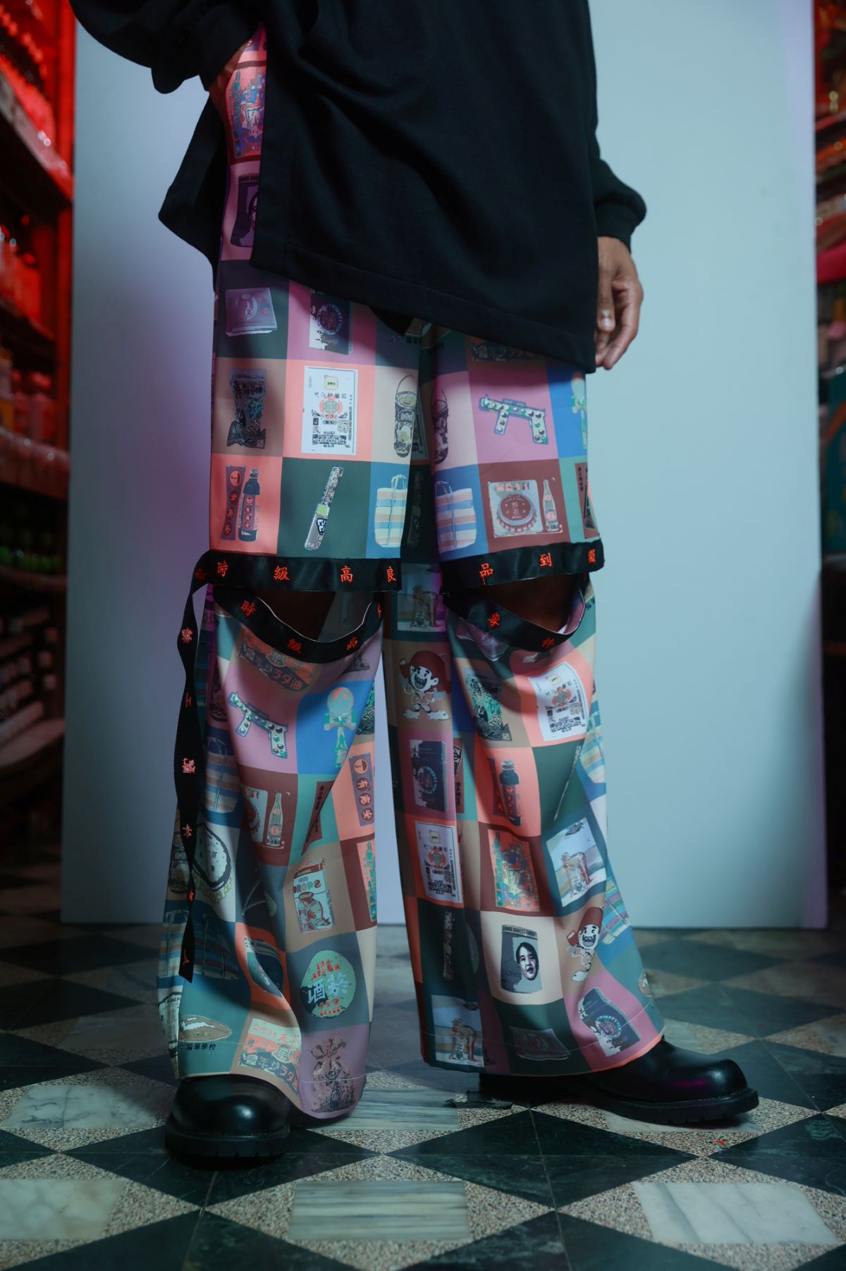 Punk Style Knee-Hollow Pants - Studio183