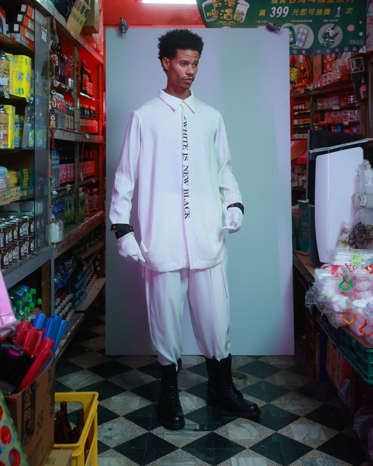 Deconstructed-Sleeves Embroidery Shirt - Studio183