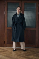 Two-way Trench Coat (Midnight Navy) | Studio183