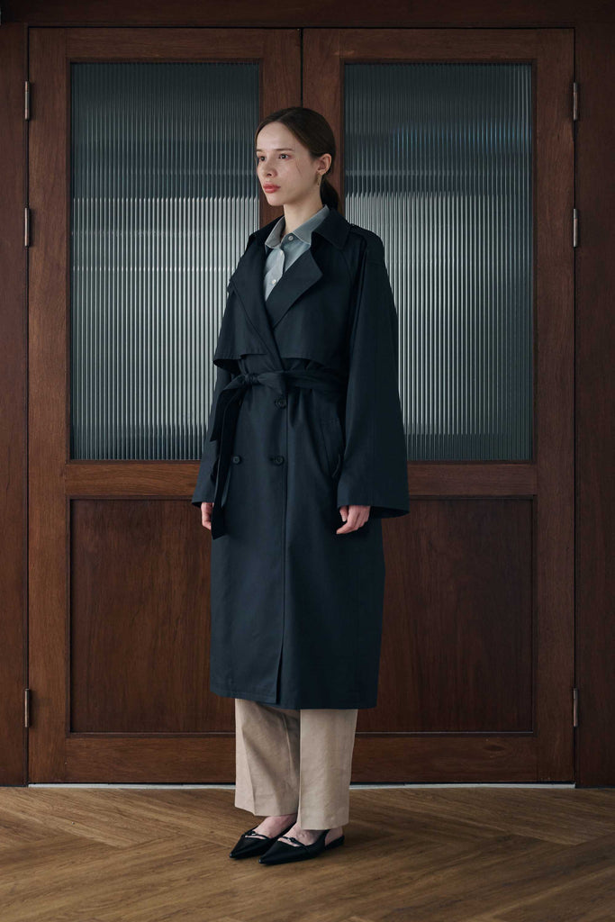 Two-way Trench Coat (Midnight Navy)