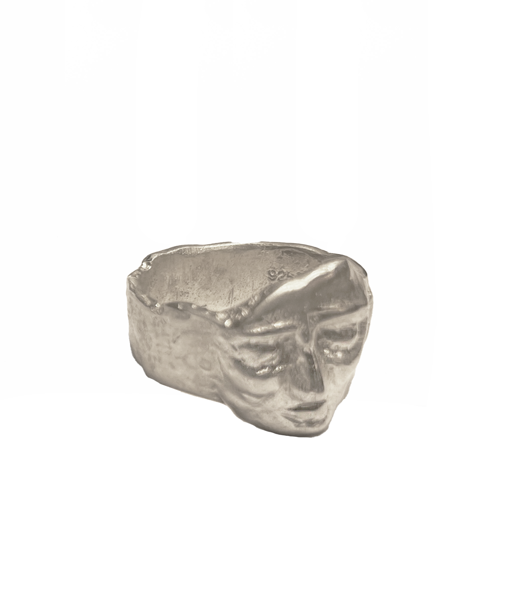 Hand Carved Face Ring - Studio183