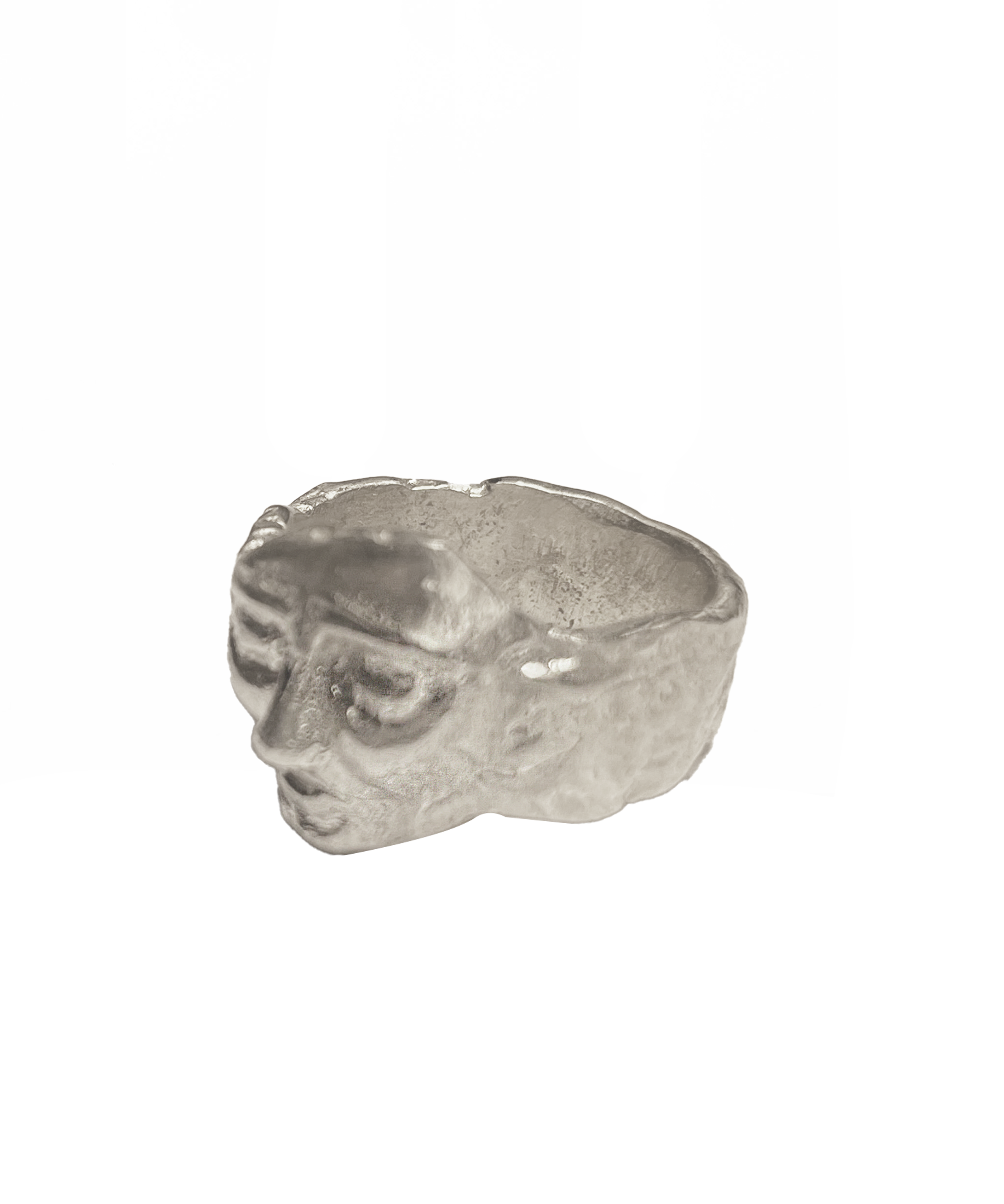 Hand Carved Face Ring - Studio183