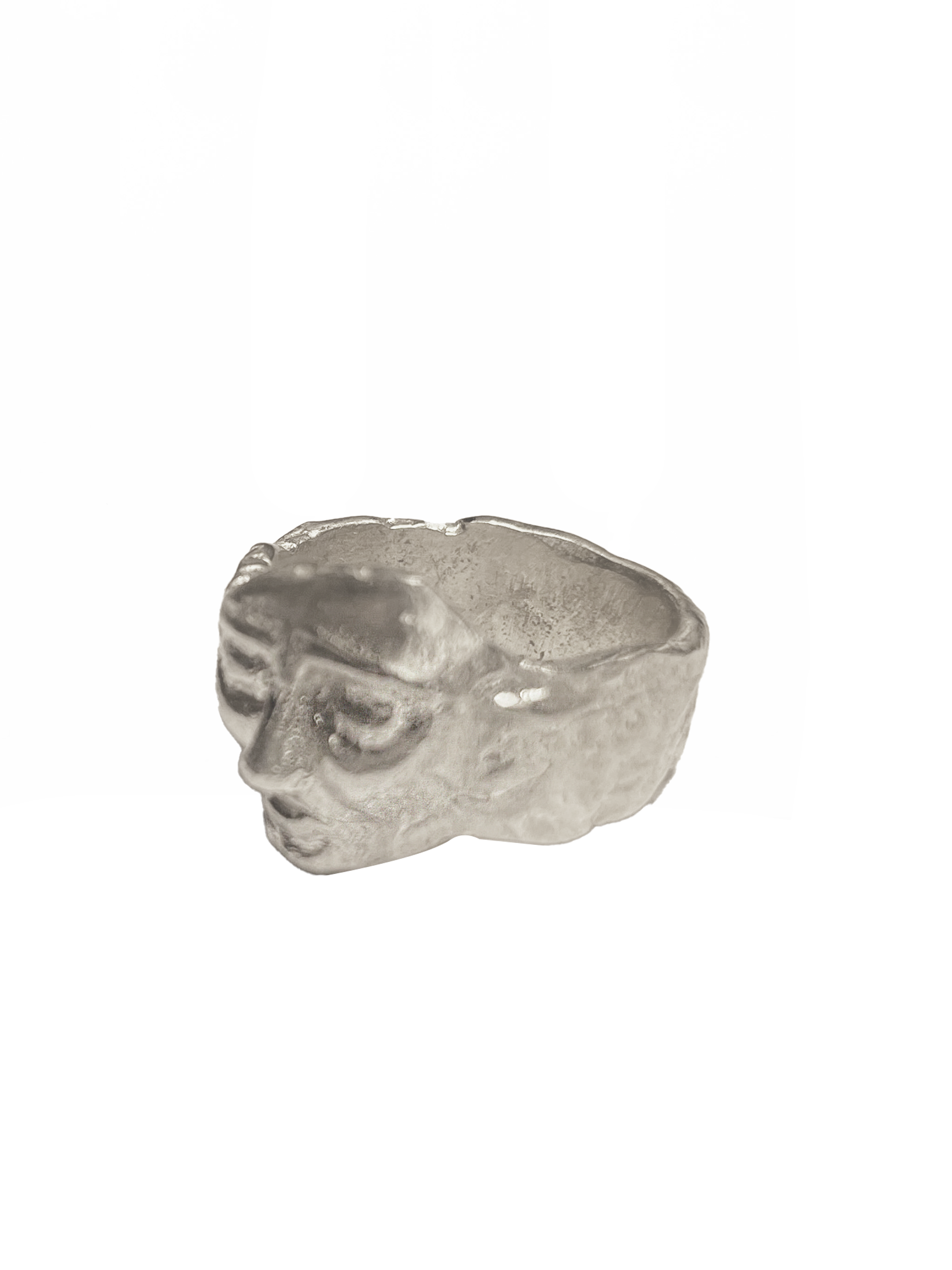 Hand Carved Face Ring - Studio183