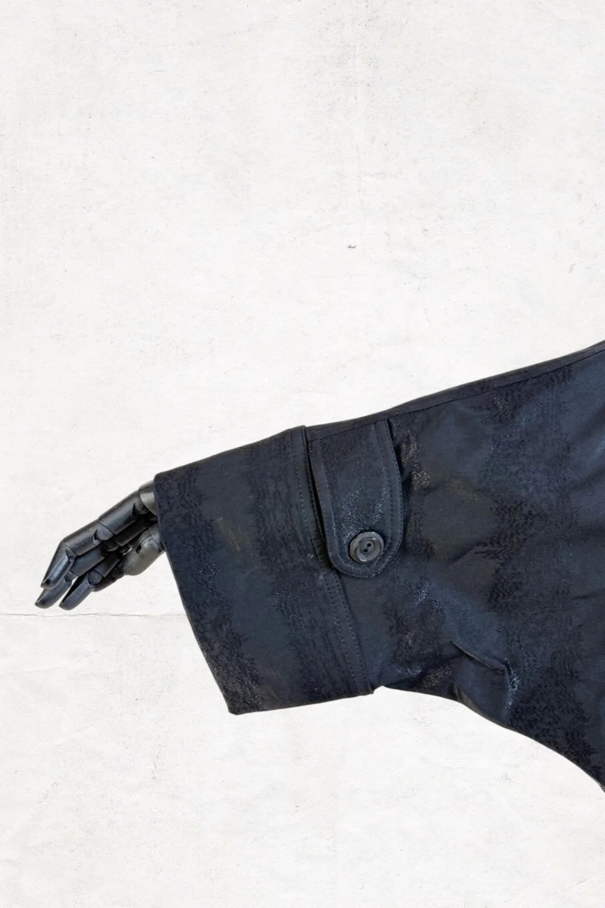 Over Size and Pocketed Metallic Fabric Jacket - Studio183