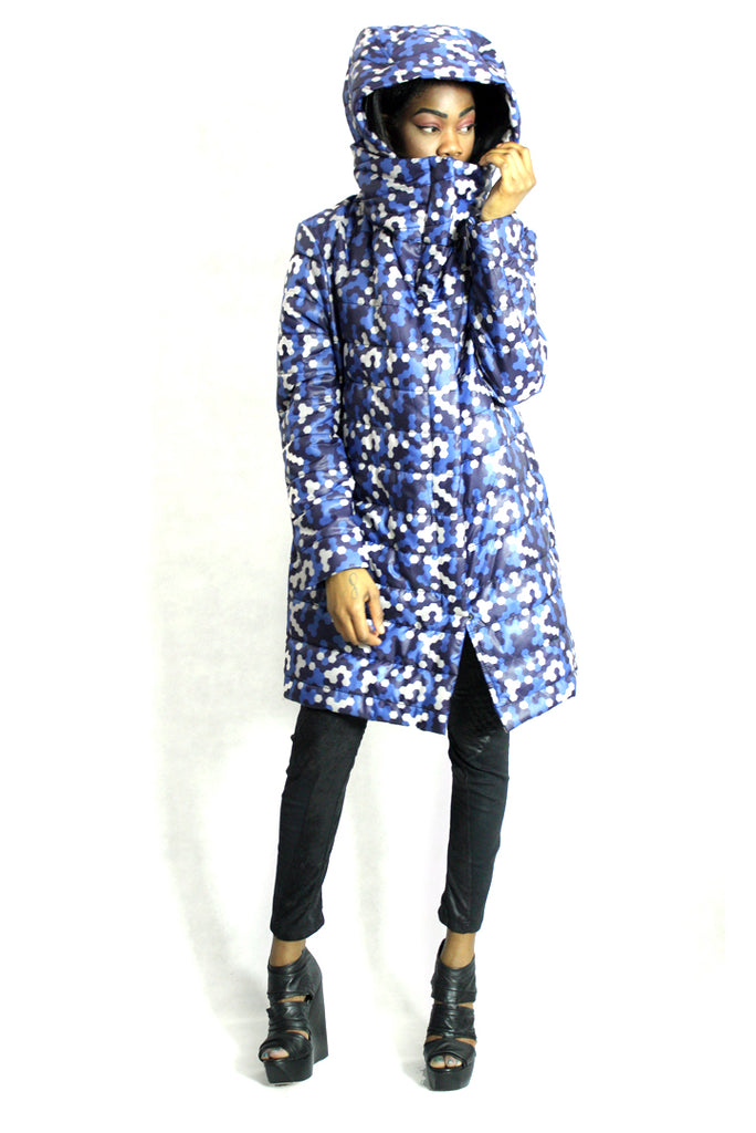 Blue Caleido Parka