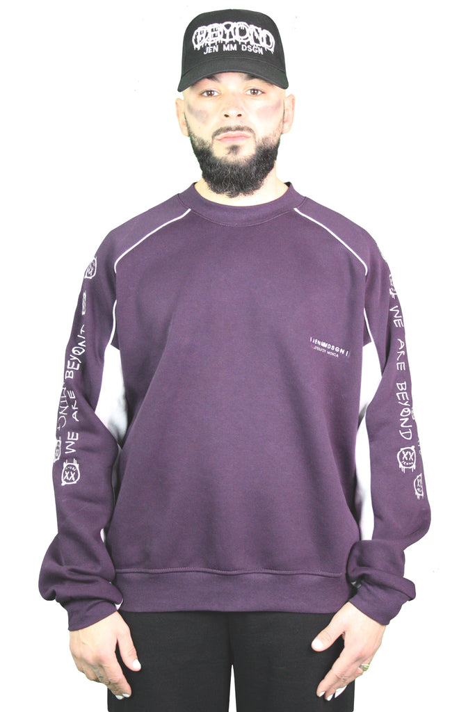 JEN DRIPPING JOKER SWEATER PURPLE