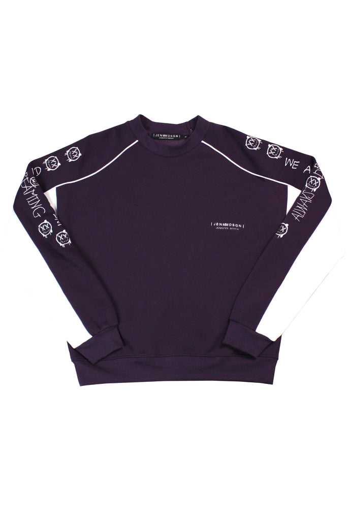 JEN DRIPPING JOKER SWEATER PURPLE